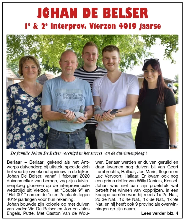 De Belser Johan - 1st Interprovincial Vierzon